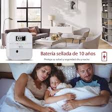 Detector de Monóxido de Carbono con Batería Sellada - Alarma 10 años