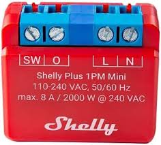 Relé Inteligente Shelly Plus 1PM Mini - WiFi y Bluetooth