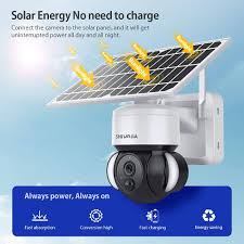 Cámara Wi-Fi Solar 2K PTZ 360 SHIWOJIA