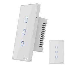 Interruptor Wifi Sonoff T2 3 Canales con Vidrio para Domótica