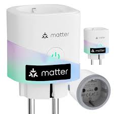 Enchufe Inteligente WiFi MATTER: Compatible con Alexa y Google Home