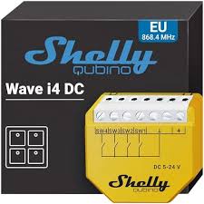 Control Remoto Inalámbrico Z-Wave Shelly Wave i4 DC