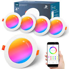 Pack de 4 Focos Empotrables LED RGB DUSKTEC 10W